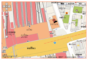 くぅさんの待ち合わせMAP